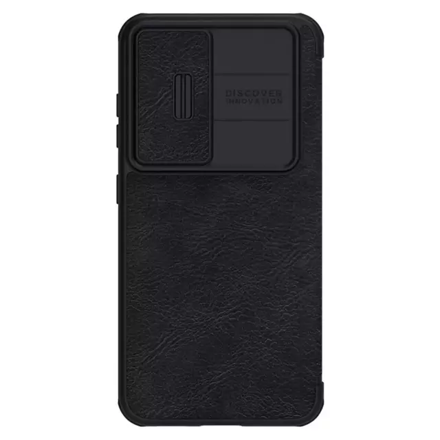 Nillkin Qin Leder Pro Hülle für Samsung Galaxy S23 Flip Cover Kamera Cover schwarz