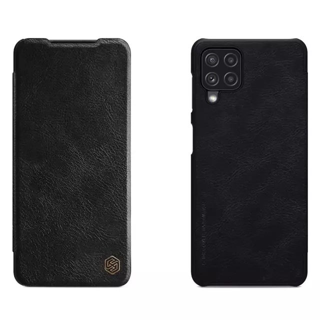 Nillkin Qin Lederholster für Samsung Galaxy A22 4G schwarz