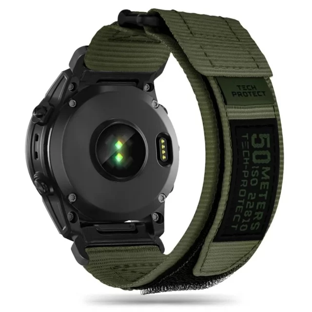 Nylonband für Garmin Fenix ​​​​3 / 5x / 3hr / 5x plus / 6x / 6x pro / 7x Military Green