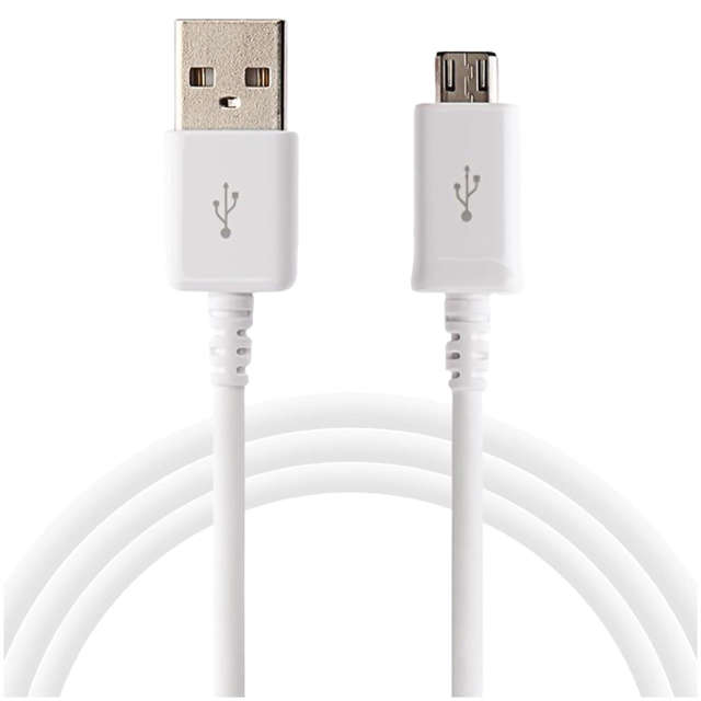 Original Samsung Micro-USB-Kabel USB-A 2.0 ECB-DU4EWE 1,5 m großes weißes Kabel