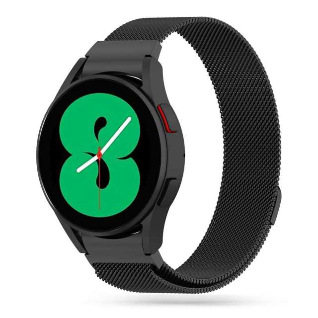 Pasek MilaneseBand "2" für Samsung Galaxy Watch 4 40/42/44/46mm Schwarz