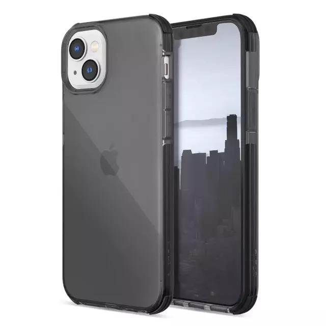 Raptic Clear Case iPhone 14 Plus gepanzerte Hülle grau