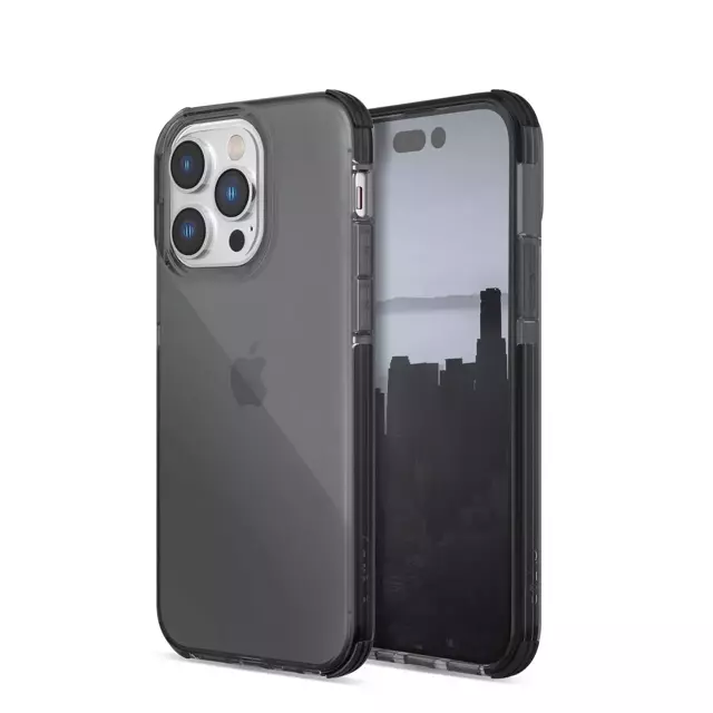 Raptic Clear Case iPhone 14 Pro gepanzerte Hülle grau