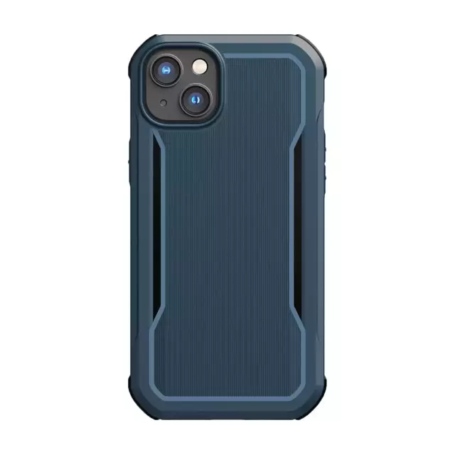 Raptic Fort Case iPhone 14 mit gepanzerter blauer MagSafe-Hülle