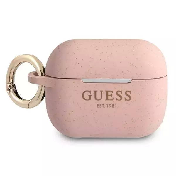 Ratet mal, GUAPSGGEP AirPods Pro Cover rosa / rosa Silikon-Glitter