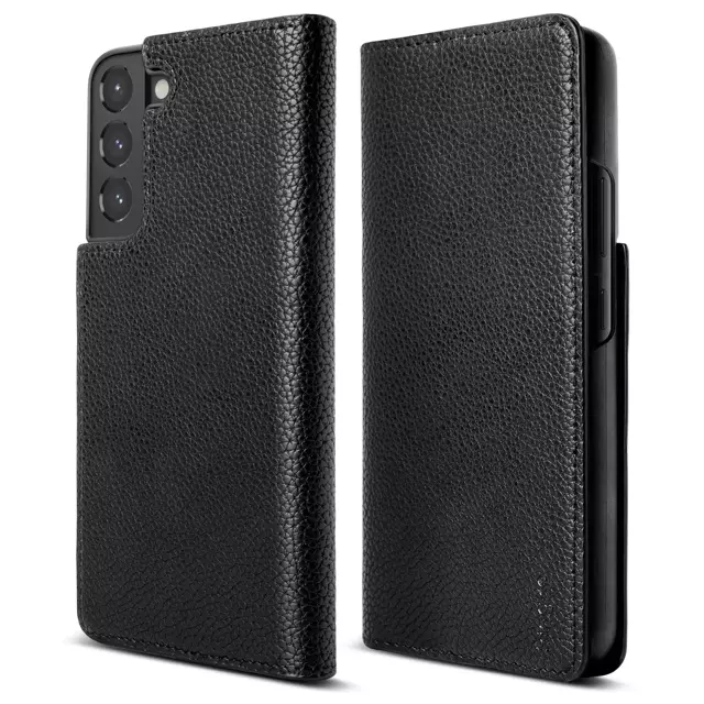 Ringke Folio Signature Flip Leather Case für Samsung Galaxy S22 (S22 Plus) Schwarz (FSS118R262)