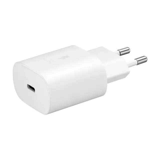 Samsung Wandladegerät 25W USB Typ C USB Typ C Kabel 1m Weiß (EP-TA800XWEGWW)