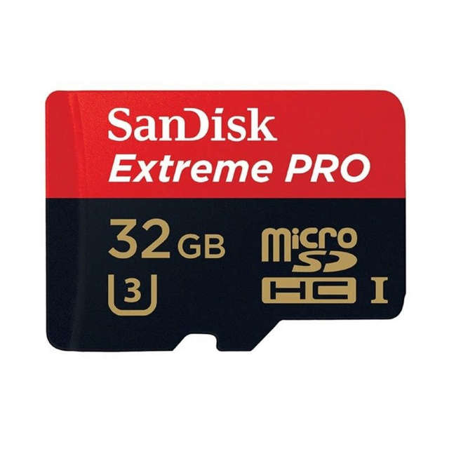 SanDisk Extreme Pro microSDHC 32 GB 100/90 MB/s Speicherkarte A1 C10 V30 (SDSQXCG-032G-GN6MA)