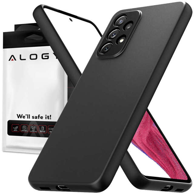 Schützende Handyhülle Alogy Thin Soft Case für Samsung Galaxy A53 / A53 5G Schwarz