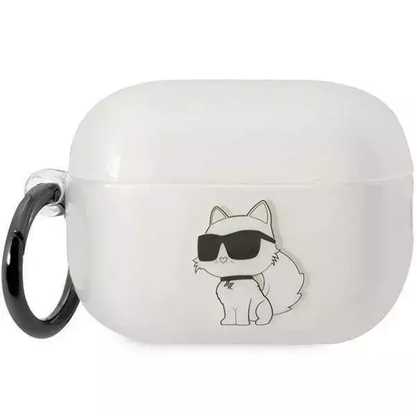 Schutzhülle für Kopfhörer Karl Lagerfeld KLAP2HNCHTCT für Apple AirPods Pro 2 Abdeckung transparent Ikonik Choupette