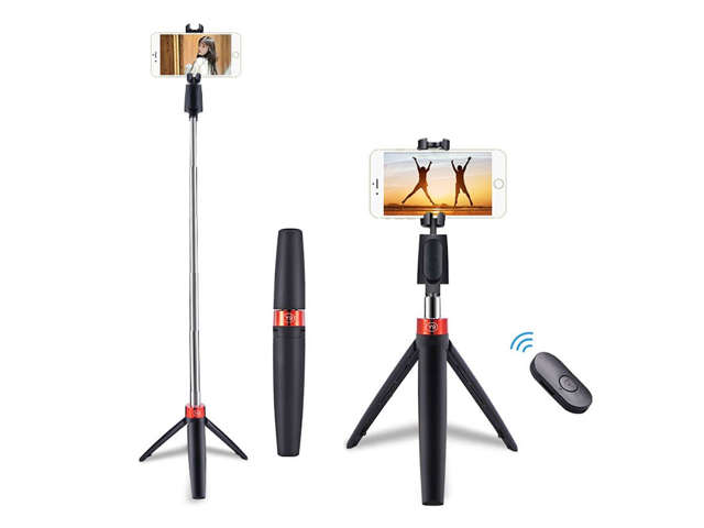 Selfie-Stick Alogy Mini-Stativ Einbeinstativ Schwarz