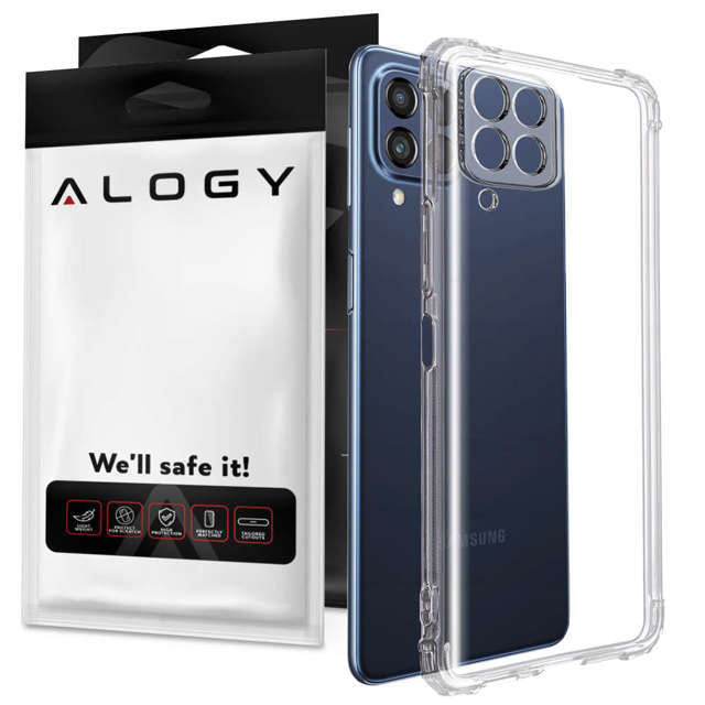 ShockProof Alogy gepanzerte Hülle für Samsung Galaxy M53 5G Transparent