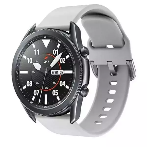 Smartwatch Armband Beline Classic Universalarmband für 20mm grau/grau