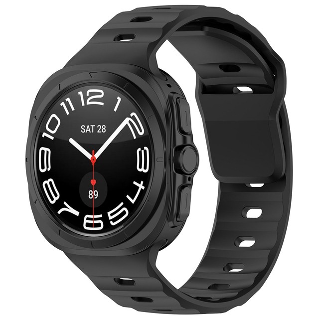 Smartwatch-Band Uhrenarmband für Samsung Galaxy Watch Ultra 47 mm Schwarz