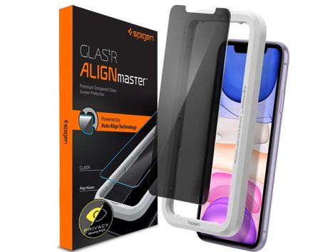 Spigen Align Master Privacy Glas.tR für Apple iPhone 11 / XR