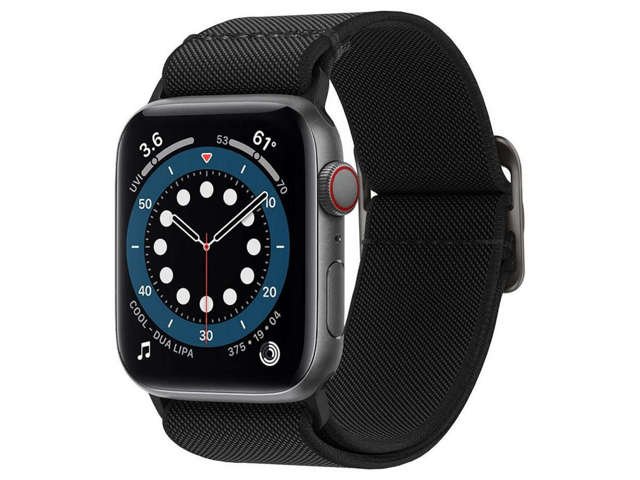 Spigen Fit Lite Armband für Apple Watch 2/3/4/5/6/7 / SE 42/44 / 45mm Schwarz