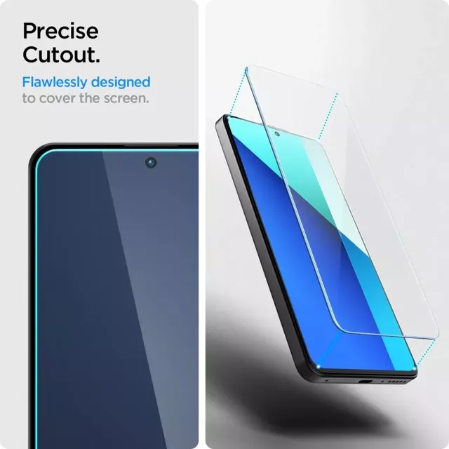 Spigen Glas.tR Slim 2er-Pack gehärtetes Glas für Xiaomi Redmi Note 13 4G / LTE Klar