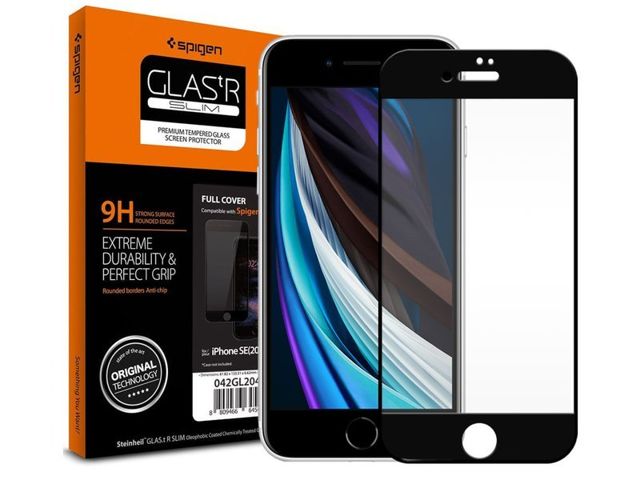 Spigen Glass FC für Apple iPhone 6 / 6S / 7/8 / SE 2022/2020 Schwarz