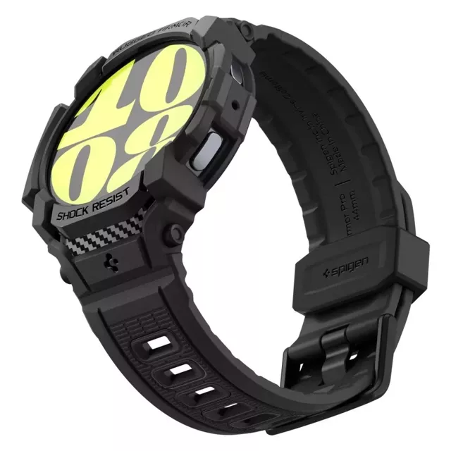 Spigen Rugged Armor „PRO“ Hülle für Samsung Galaxy Watch 7 (44 mm) Mattschwarz