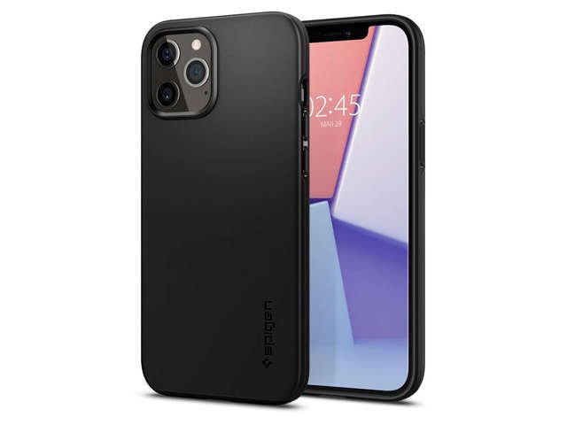 Spigen Thin Fit Hülle für Apple iPhone 12/12 Pro 6.1 Schwarz