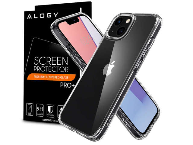 Spigen Ultra Hybrid Hülle für Apple iPhone 13 Mini Kristallklares Glas