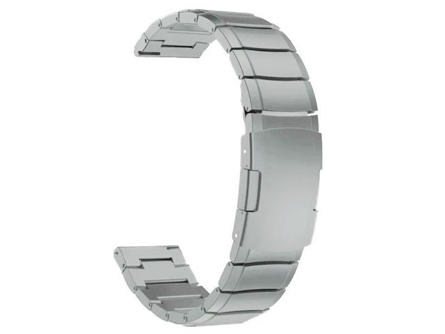 Steel Simple-Armband, Alogy-Armband, Edelstahl, für Smartwatch, 22 mm, Silber