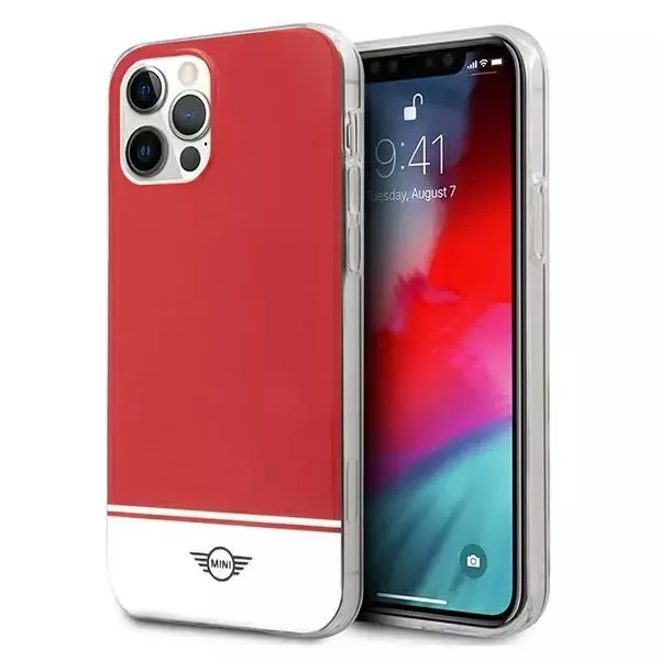 Stripe Collection Hardcase-Handyhülle für iPhone 12/12 Pro rot/rot