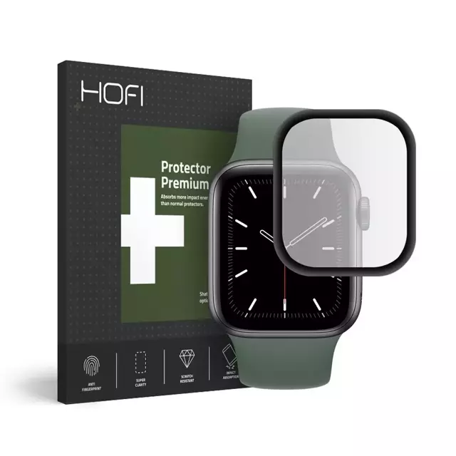 Szkło hybriddowe hofi hybrid glass apple watch 4/5/6/se (40mm) schwarz