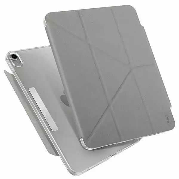 UNIQ Camden Tablet-Hülle für iPad 10. Gen. (2022) fossil grau/grau Antimikrobiell