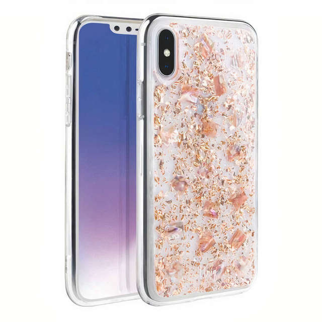 UNIQ Hülle Lumence Clear iPhone Xs Max Roségold / Rosedale Roségold