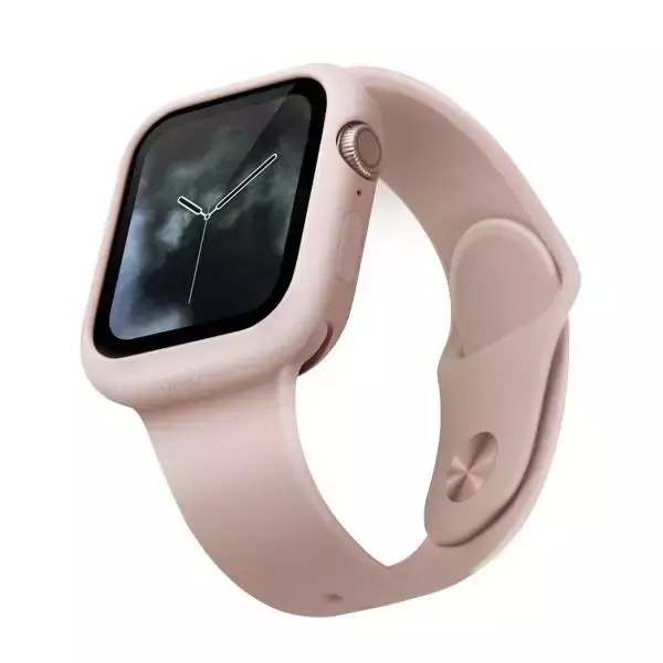 UNIQ Lino Apple Watch Serie 4/5/6 / SE 44 mm Gehäuse. rosa / erröten rosa