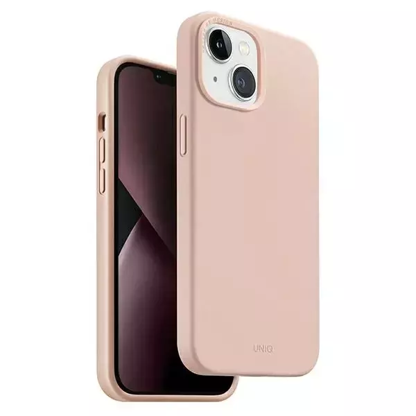 UNIQ Lino Hue Handyhülle für Apple iPhone 14 6.1" Magclick Charging pink/blush pink