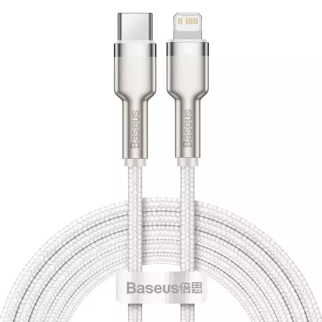 USB-C-zu-Lightning-Kabel Baseus Cafule, PD, 20 W, 2 m (weiß)