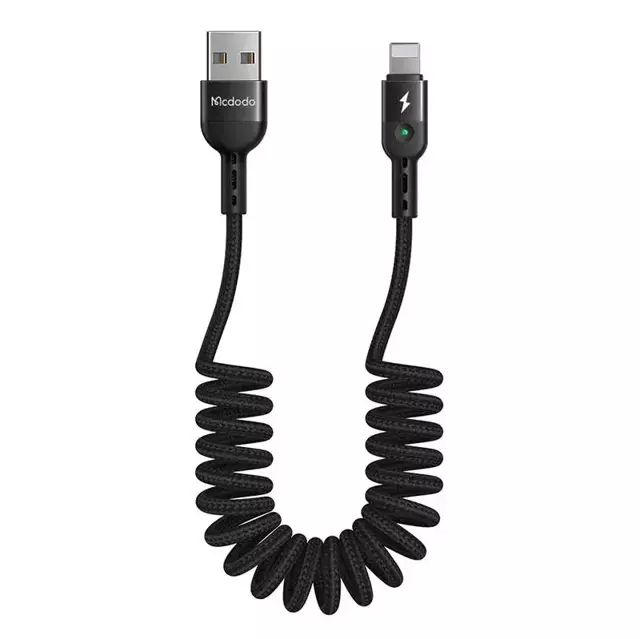 USB-zu-Lightning-Kabel, Mcdodo CA-6410, Feder, 1,8 m (Schwarz)