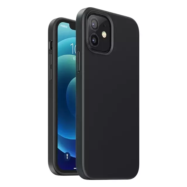 Ugreen Protective Silicone Case gummierte flexible Silikonhülle für iPhone 12 mini schwarz