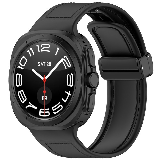 Uhrenarmband Smartwatch-Band für Samsung Galaxy Watch Ultra 47 mm Schwarz