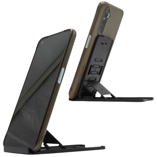 Verstellbarer Ständer Alogiehalter faltbarer Schreibtischständer für Telefon / Tablet Schwarz