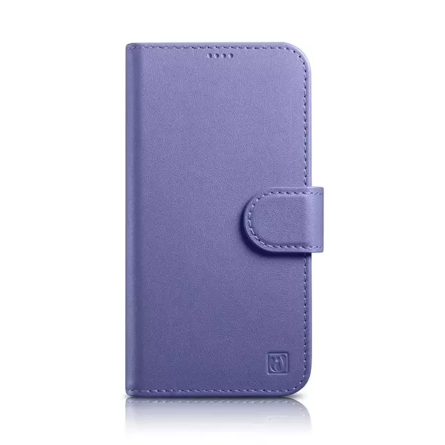 iCarer Wallet Case 2in1 Cover iPhone 14 Plus Anti-RFID Leder Flip Case Hellviolett (WMI14220727-LP)