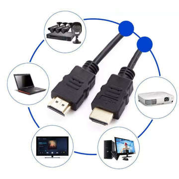 1,5 m HDMI-Kabel - HDMI-Kabel zur Übertragung von HD 4K-Video v2.0 PVC HDTV schwarz