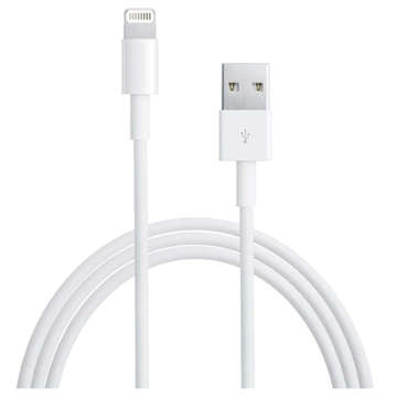 1 m schnelles USB-A-zu-Lightning-zu-Apple-Kabel Weiß