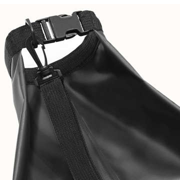 10L Wasserdichter Sack Wasserdichte Tasche Kajak Segeltasche PVC für Sport Schwarz