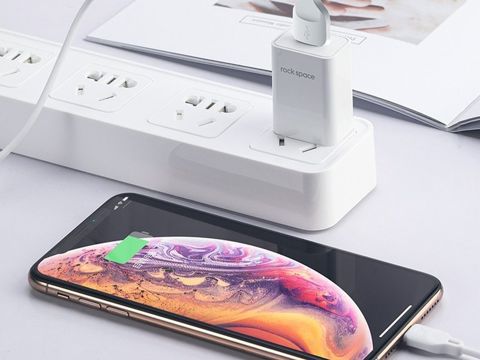 1m Rock Space Z12 Kabel für iPhone iPad iPod 2A weiß