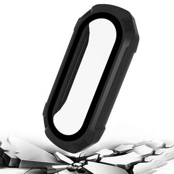 2-in-1-Schutzhülle mit integriertem Glas für Xiaomi Mi Band 7 / 7 NFC Alogy Classic Case Black