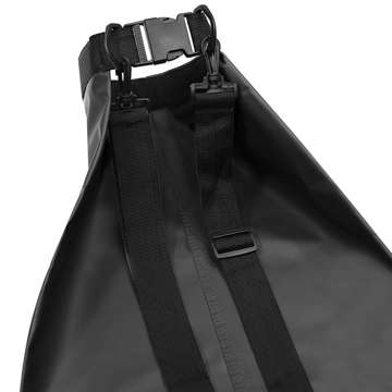 20L wasserfester Sack, wasserdichte Tasche, Kajak-Segeltasche, PVC, für Sport, Schwarz