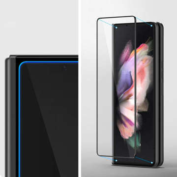 2er-Pack Spigen Glass FC Folia Scharnier gehärtetes Glas für Samsung Galaxy Z Fold 3