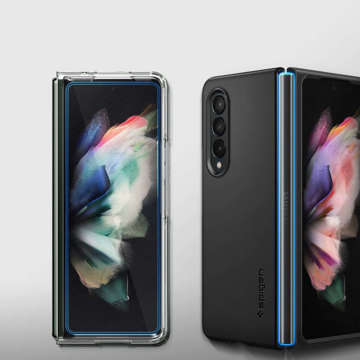 2er-Pack Spigen Glass FC Folia Scharnier gehärtetes Glas für Samsung Galaxy Z Fold 3