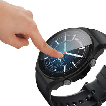 2in1 Schutzhülle mit Alogy Glas für Xiaomi Mi Watch S1 Global Black