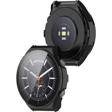 2in1 Schutzhülle mit Alogy Glas für Xiaomi Mi Watch S1 Global Black