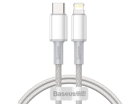 2m Baseus Kabel USB-C Typ C zu Lightning PD 20W Weiß