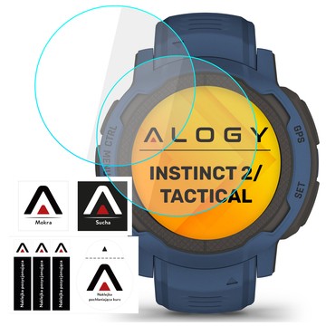 2x Alogy 9H Panzerglas für Garmin Instinct 2 / Tactical